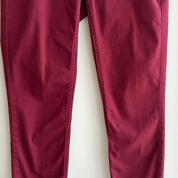 Calvin Klein Jeans Red/Burgundy Skinny Ankle Pants, Size 8 - Picture 3 of 16